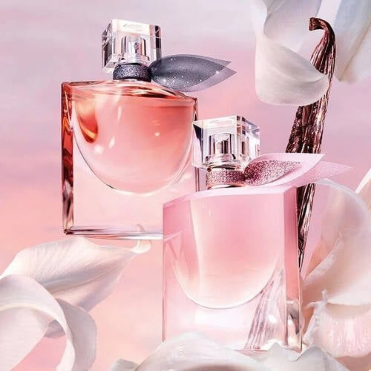 La Vie Est Belle among petals