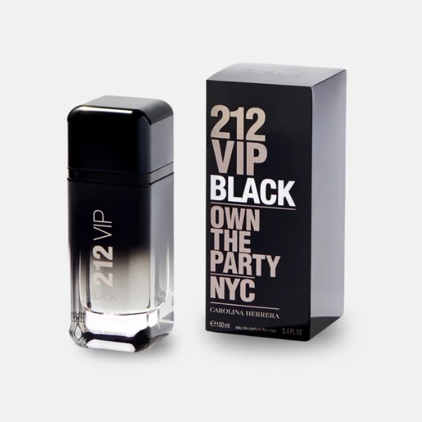 212 VIP Black by Carolina Herrera with its box