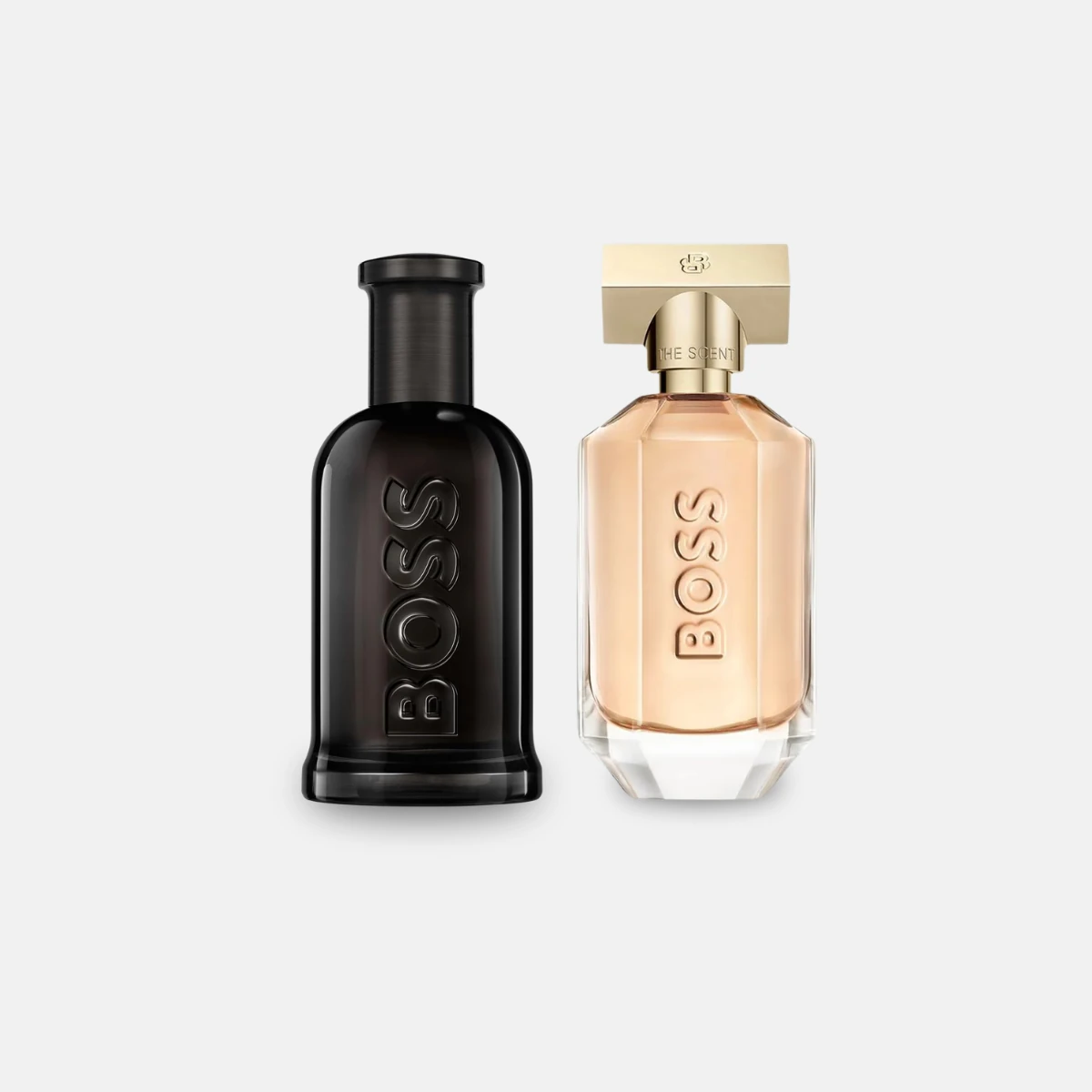 BOSS Bottled and Boss The Scent for Her side by side