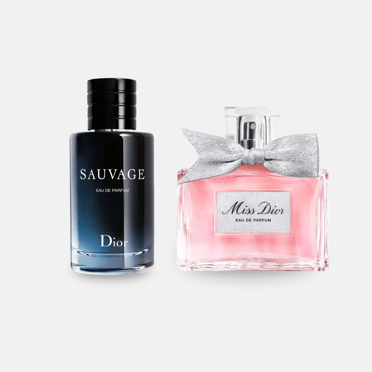 Sauvage and Miss Dior side by side